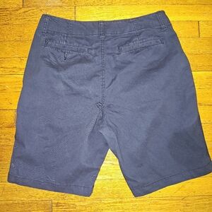 Old Navy Mens Shorts sz 34 Blue Flat Front Chino Lightweight Classic Fit Cotton